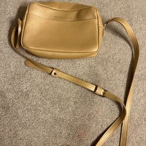 Portland Leather Tan Crossbody Bag Minimalist Style